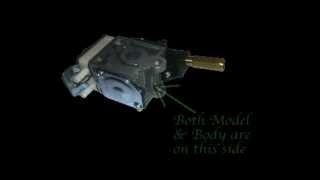 Zama Carburetor Model Number Locations [upl. by Kutzer]