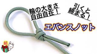 エバンスノット（二重止め結び）の結び方 簡単で分かりやすく解説！ Evans Knot ／ 結び方ナビ 〜 How to tie 〜 [upl. by Yarased116]