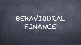 Behavioral Finance【Dr Deric】 [upl. by Lester]