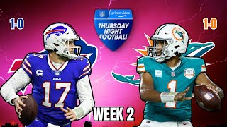 Buffalo Bills vs Miami Dolphins Prime Video Week 2 Play by Play amp Score [upl. by Barbee]