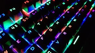 Motospeed CK108 review  Mechanical RGB Keyboard with blue switches [upl. by Lavena]