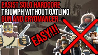 GUIDE TO WINNING SOLO HARDCORE WITHOUT GATLING GUN MERC BASE AND CRYOMANCER waves 150  TDS [upl. by Adnir62]