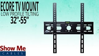 How To Hang The Ecore Low Profile TV Mount for 3255quot TVs  Install Made Easy [upl. by Annawik]