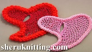 Needle Lace Heart Romanian Cord Crochet Brussels Stitch Filling Single Buttonhole Stitch [upl. by Proud113]