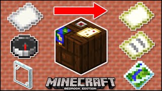 Minecraft Bedrock  How To Use The Cartography Table MobileXboxPSWindowsSwitch [upl. by Angelle557]