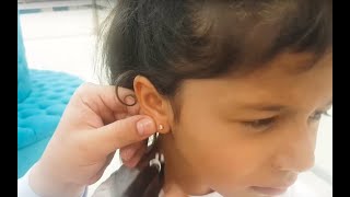 KULAK DELDİRDİK ♥️✔🎯😊Ağrısızacısız😊EAR PUNCHED [upl. by Rior]