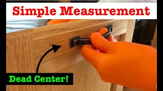 Installing Cabinet Door Pulls without expensive Jig [upl. by Idonah]