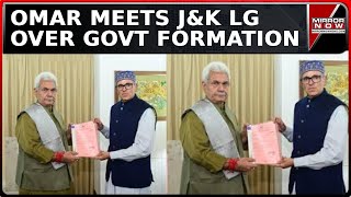 JampK Set To Get Government  Omar Stakes Claim To Form Govt Meets JampK LG  AAP CPIM Extend Support [upl. by Boaten777]