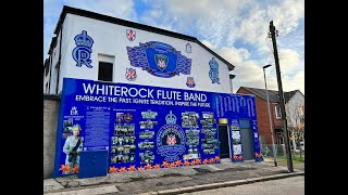 Whiterock Flute Band Mural Dedication Parade amp Service 251123 [upl. by Oab384]