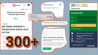 Jak złożyć wniosek 300 dobry start online [upl. by Fara]