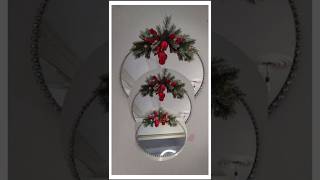 Hermosa decoración navideña con espejo diy navidad decoration manualidades [upl. by Lawlor762]