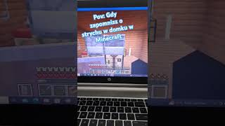 Pov Gdy zapomnisz o strychu w domku w minecraft shorts minecraft [upl. by Olsson]