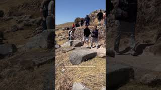 Sacsayhuaman how did the Inca move the massive rocks perutourism incas sacsayhuaman [upl. by Joletta]