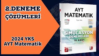 AYT Matematik Simülasyon Çözümleri 2Deneme [upl. by Teodorico]