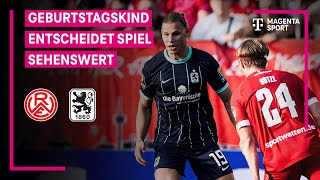 RotWeiss Essen  TSV 1860 München Highlights mit LiveKommentar  3 Liga  MAGENTA SPORT [upl. by Kcirdef]