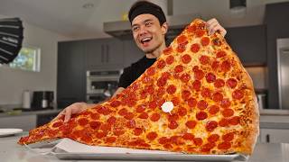 7780 calorie MASSIVE Slice of Pizza Challenge 36quot [upl. by Cogan]