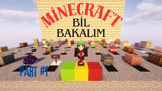 HİLE YAPMA   Minecraft Bil Bakalım  Part 1 funnymoments minecraft gaming minecraftitems [upl. by Marketa]