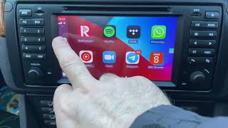 e39 5 Series BMW Erisin Android Apple CarPlay Review  Demonstration  GPS SAT NAV DVD paulcruse [upl. by Ewolram]