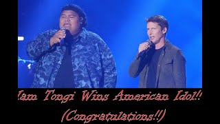 Iam Tongi Wins Sings quotMonstersquot with James Blunt [upl. by Meesan]