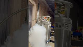 Liquid nitrogen fill cold freezingcold ￼ [upl. by Annnora]