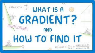 GCSE Maths  How to Find the Gradient of a Straight Line 65 [upl. by Ilysa352]