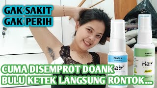 Review pansly hair removal spray  Cara mencukur bulu ketiak dengan mudah [upl. by Ellehsram]