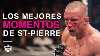 TOP 10 MEJORES MOMENTOS de GEORGES STPIERRE [upl. by Aivataj153]