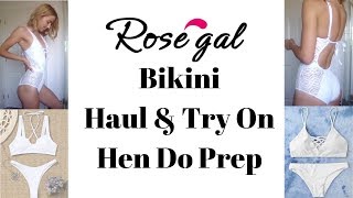 HEN DO PREP  Rosegal Bikini Haul amp Tryon [upl. by Georgeanna]