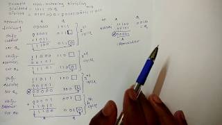 5 Binary Division method Restoring and Nonrestoring Division Algorithm [upl. by Ariom]