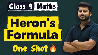 Herons formula Circles Class 9 in One Shot Revision  Class 9 Maths Chapter 12 [upl. by Eittik]