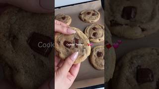 Lets make Cookies 🍪🍫✨️ cookies cookiedough cookie baking bakingtherapy sad love [upl. by Ibot516]