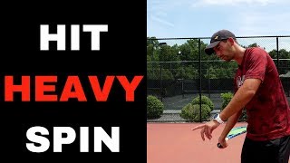 HOW TO HIT HEAVY BALLS  TENNIS INSTRUCTIONS [upl. by Ashbaugh807]