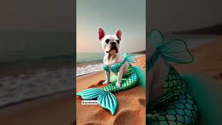 This dog find a mermaid costum dog shorts viralvideo viralvideo [upl. by Noitsirhc]