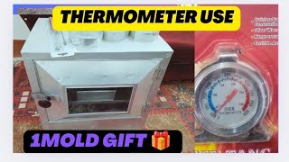 oven ki full details oven use  oven thermometer use by sn samra Khan how to use oven thermometer [upl. by Nishom636]