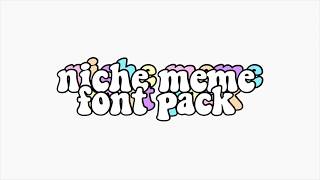 niche meme font pack  12 aesthetic fonts [upl. by Eizzik]