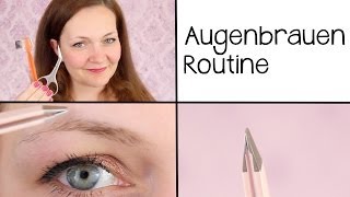 Augenbrauen meine 5 besten Tipps zum zupfen stylen und formen [upl. by Ycaj283]