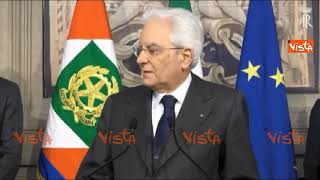 Mattarella quotAttenderò alcuni giorni per valutare come uscire dallo stalloquot [upl. by Shugart311]