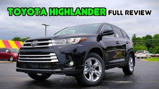 2019 Toyota Highlander FULL REVIEW  The ThreeRow Sales King [upl. by Yngiram]