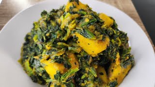 How To Cook Frozen Yam  Frozen Yam  Frozen Spinach  One Of My Favourite Recipes  Easy Yam Recipe [upl. by Aztirak]