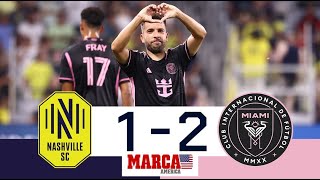 Great goal by Jordi Alba for the win I Nashville 12 Inter Miami I Highlights and goals I MLS [upl. by Rosemonde]