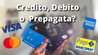 Carte di debito o carte di credito  quale è meglio  Comodissime per pagare veloce [upl. by Rhyner]