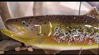 Glass Fish Art  Glass Trout amp Steelhead by Isaiah W Heyer [upl. by Apurk481]