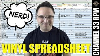 How to catalog a record collection using Excel spreadsheets  Vinyl Community [upl. by Eolhc]