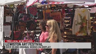 Lewiston Art Festival returns to Center Street [upl. by Wolcott]