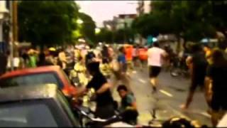 VIDEO Car Plows Into Group of Bikers [upl. by Ijneb]