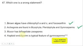 NEET 2015 Q47 Mucor has biflagellate zoospores  wrong statement [upl. by Aehcsrop]