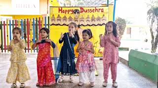 cute Kavyas school dance performance  trending dussehra celebration  Kavyas world19 [upl. by Nosam280]