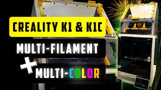 Creality K1 amp K1C MultiFilament and MultiColor System Project MFS  Drying and Print Quality [upl. by Ashling]