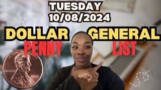 🚨 1082024 Penny List  Dollar General Penny Shopping pennylist dollargeneralpennyshopping [upl. by Cirde]