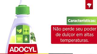 Adoçante Adocyl Com Stevia 80ml  Drogaria Minas Brasil [upl. by Lyrahc]